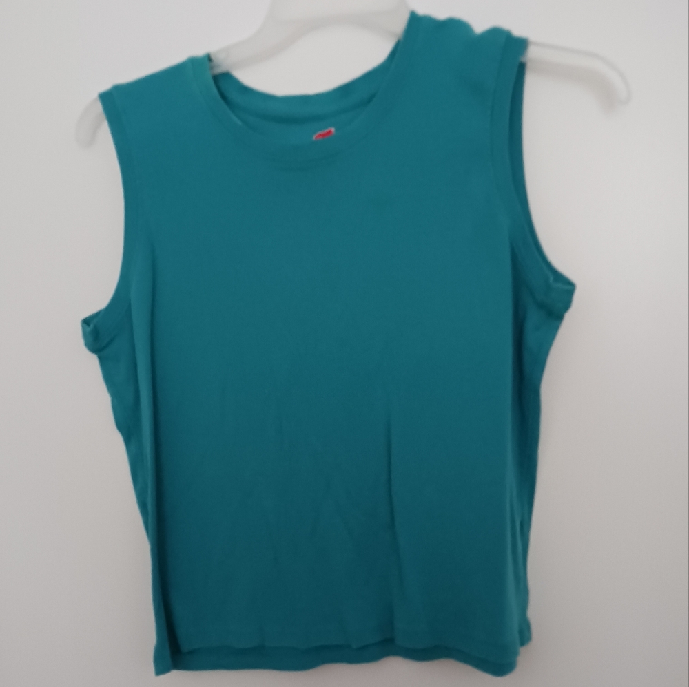 Hanes Teal tank L